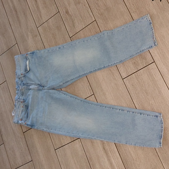 Levis 502 Size 38x32 Mens Jeans Stretch Med Wash Straight - Picture 1 of 4
